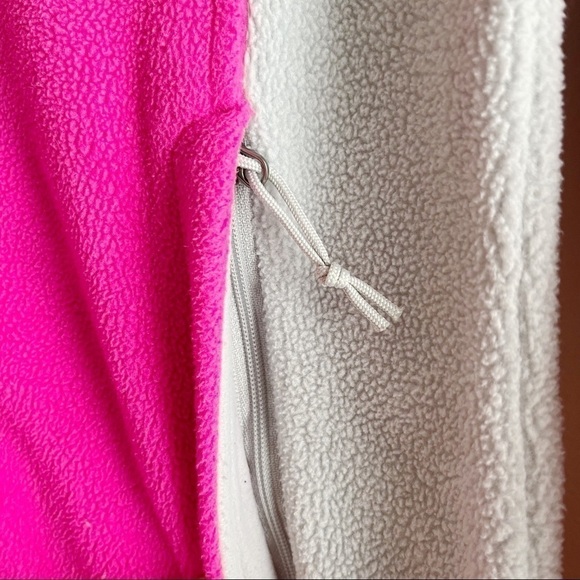 The North Face • Full Zip Fleece Jacket‎ in Hot Pink and Light Grey, Size XS - Picture 9 of 14